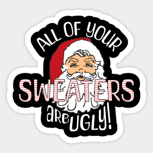 FUNNY Ugly Christmas Sweater Sticker